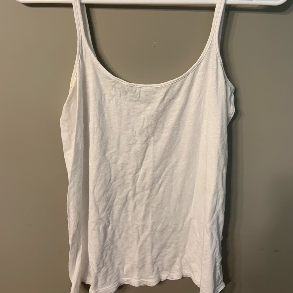 Lands’ End White Tank Top